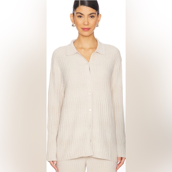 Barefoot Dreams Tops - Barefoot Dreams Cream Cozy Cardigan